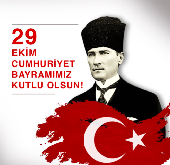 29 Ekim Cumhuriyet Bayramımız Kutlu Olsun